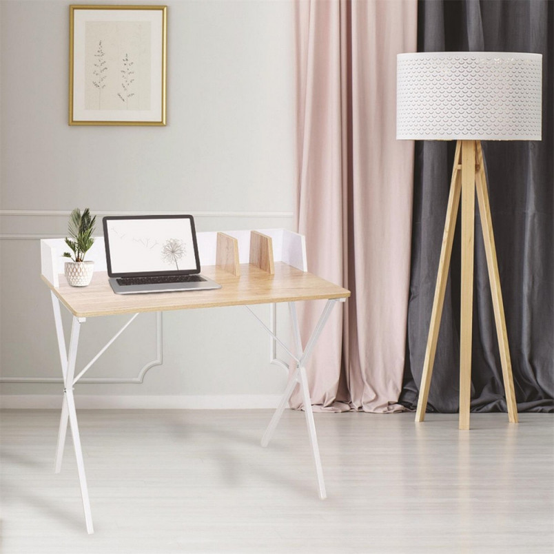 Biurko skandynawskie Brico 90cm białe | Intesi - Komfort i styl