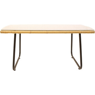 Stolik rattanowy Surabaya | Szkło, Metal | Intesi