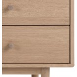 Komoda Actona Aston 160cm dąb bielony - Skandynawski Design