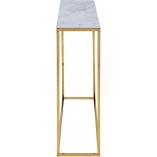 Konsola glamour Alisma Actona | Biały marmur, Złoto | Kup online