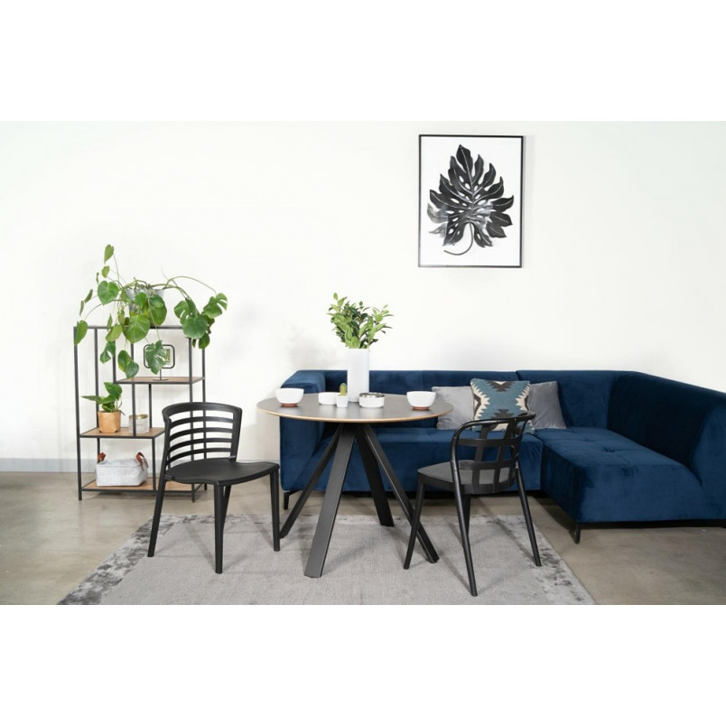 Stół okrągły Mezzanotte 100cm czarny | D2 Design