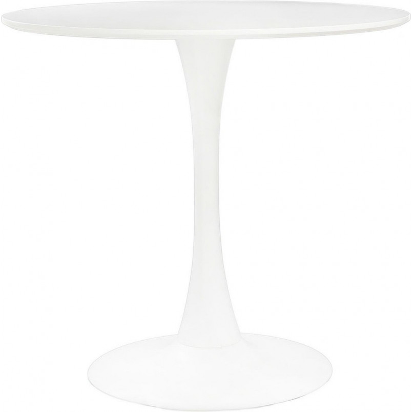 Stół okrągły Simplet Skinny 90cm biały - Elegancki design