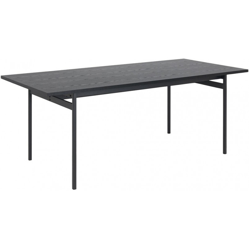 Stół prostokątny loft Angus 200x90cm czarny Actona - Kup teraz!