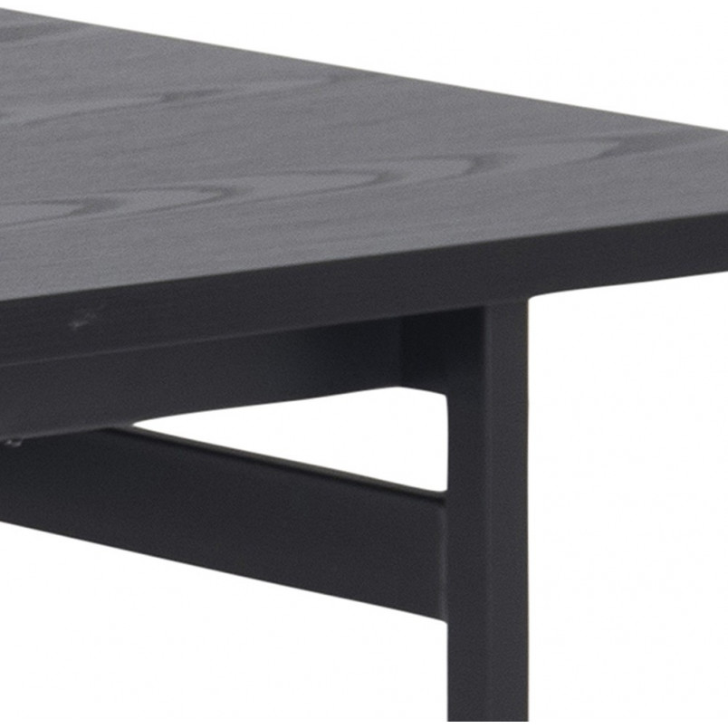 Stół prostokątny loft Angus 200x90cm czarny Actona - Kup teraz!
