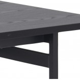 Stół prostokątny loft Angus 200x90cm czarny Actona - Kup teraz!