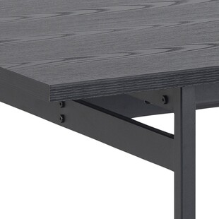 Stół prostokątny loft Angus 200x90cm czarny Actona - Kup teraz!