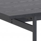 Stół prostokątny loft Angus 200x90cm czarny Actona - Kup teraz!