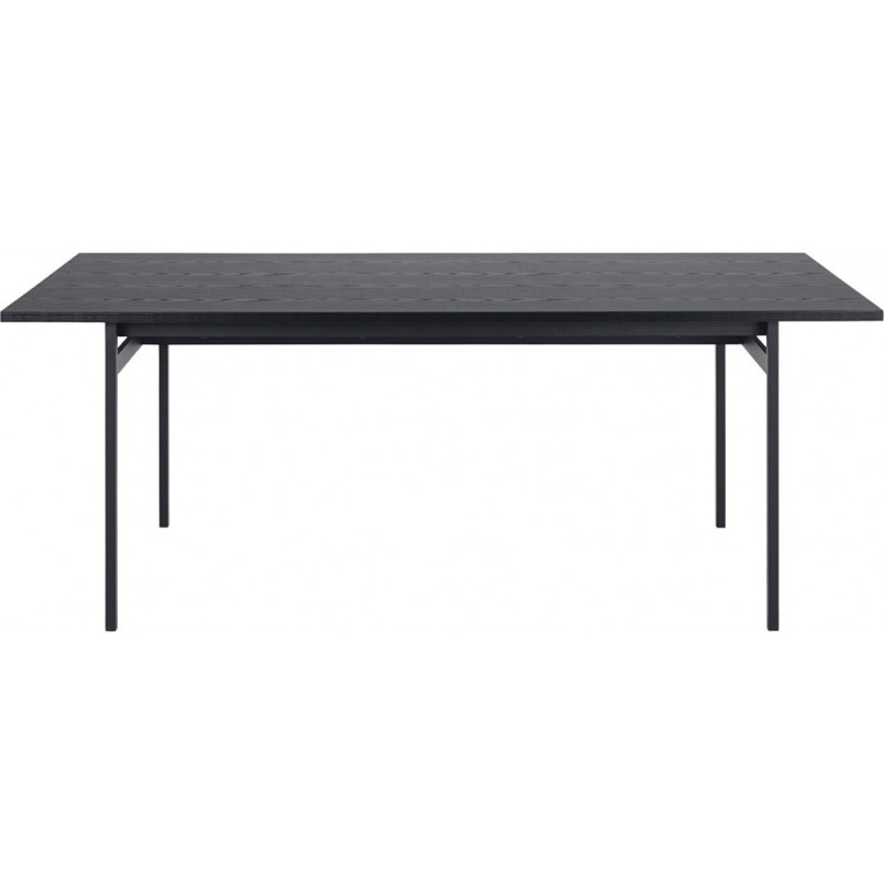 Stół prostokątny loft Angus 200x90cm czarny Actona - Kup teraz!