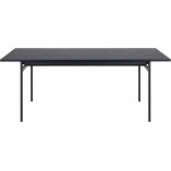 Stół prostokątny loft Angus 200x90cm czarny Actona - Kup teraz!