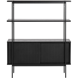 Regał Actona Angus 94cm Czarny | Styl Industrialny