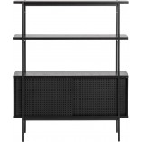Regał Actona Angus 94cm Czarny | Styl Industrialny