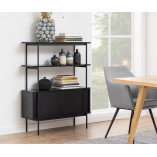 Regał Actona Angus 94cm Czarny | Styl Industrialny