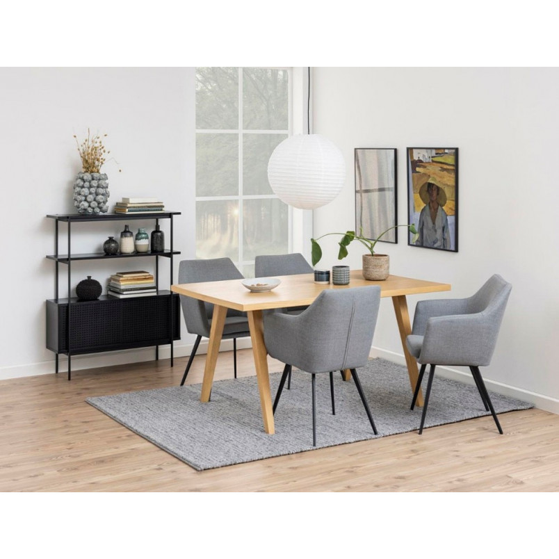 Regał Actona Angus 94cm Czarny | Styl Industrialny