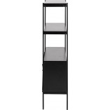 Regał Actona Angus 94cm Czarny | Styl Industrialny