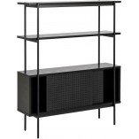 Regał Actona Angus 94cm Czarny | Styl Industrialny