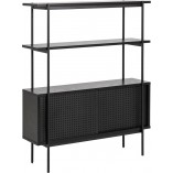 Regał Actona Angus 94cm Czarny | Styl Industrialny