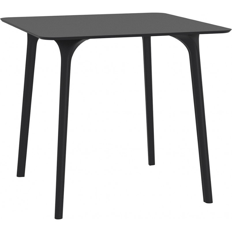 Stół kwadratowy Maya 80x80 czarny Siesta - Elegancki design