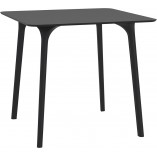 Stół kwadratowy Maya 80x80 czarny Siesta - Elegancki design