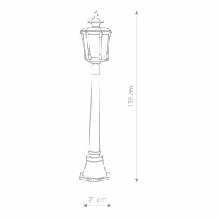 Lampa zewnętrzna Amur - Nowodvorski | Retro, Brązowa