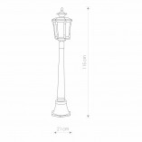 Lampa zewnętrzna Amur - Nowodvorski | Retro, Brązowa