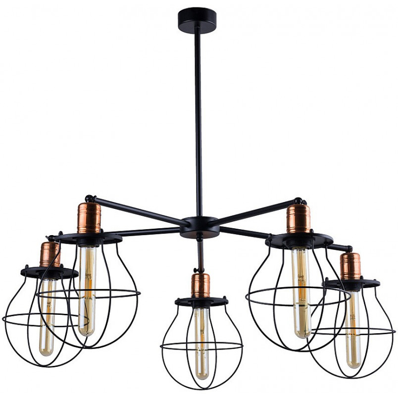 Lampa druciana 5-punktowa Manufacture | Nowodvorski | Loft