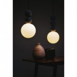 Lampa wisząca Bola - LoftLight | Zielona kula z zamszem