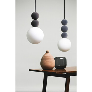 Lampa wisząca Bola LoftLight | Zielona, zamszowa | Kup teraz!