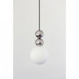 Lampa wisząca Bola - LoftLight | Srebrna kula E27