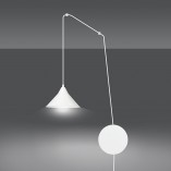Kinkiet wiszący Abramo biały Emibig | Skandynawski design