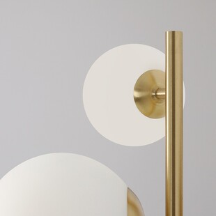 Kinkiet Glamour Dione - 3 szkła, złoto | Aldex