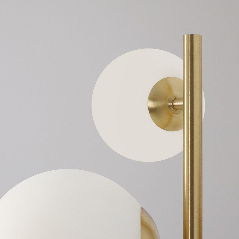 Kinkiet Glamour Dione - 3 szkła, złoto | Aldex