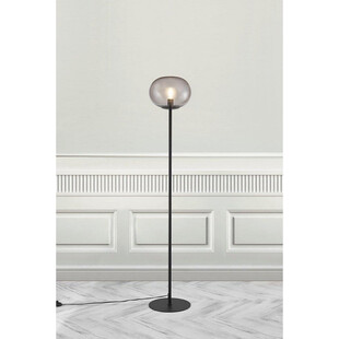 Lampa podłogowa Alton - Nordlux | Szkło dymione, czarny