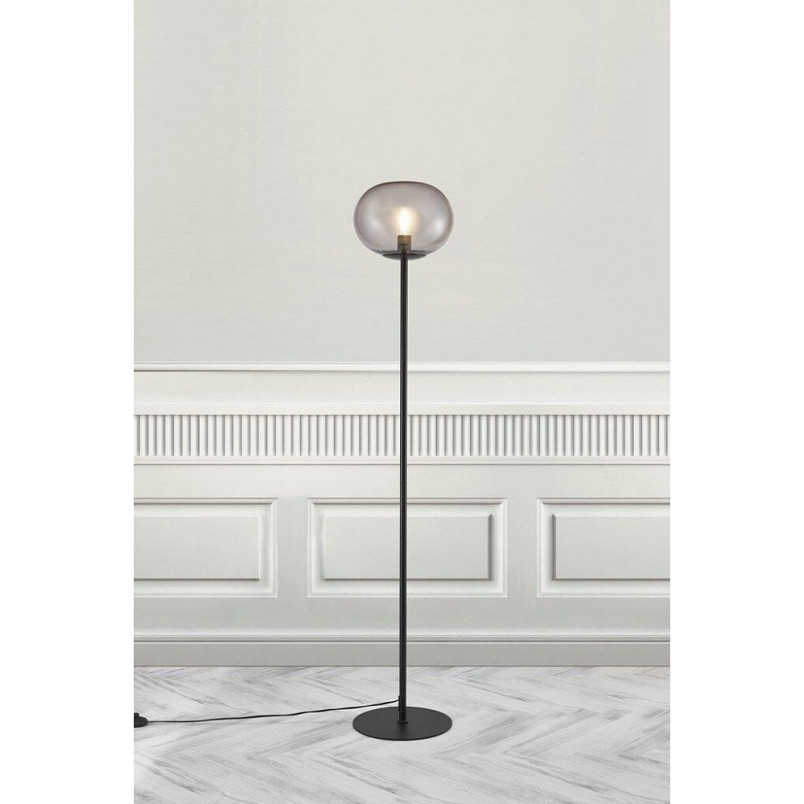 Lampa podłogowa Alton - Nordlux | Szkło dymione, czarny