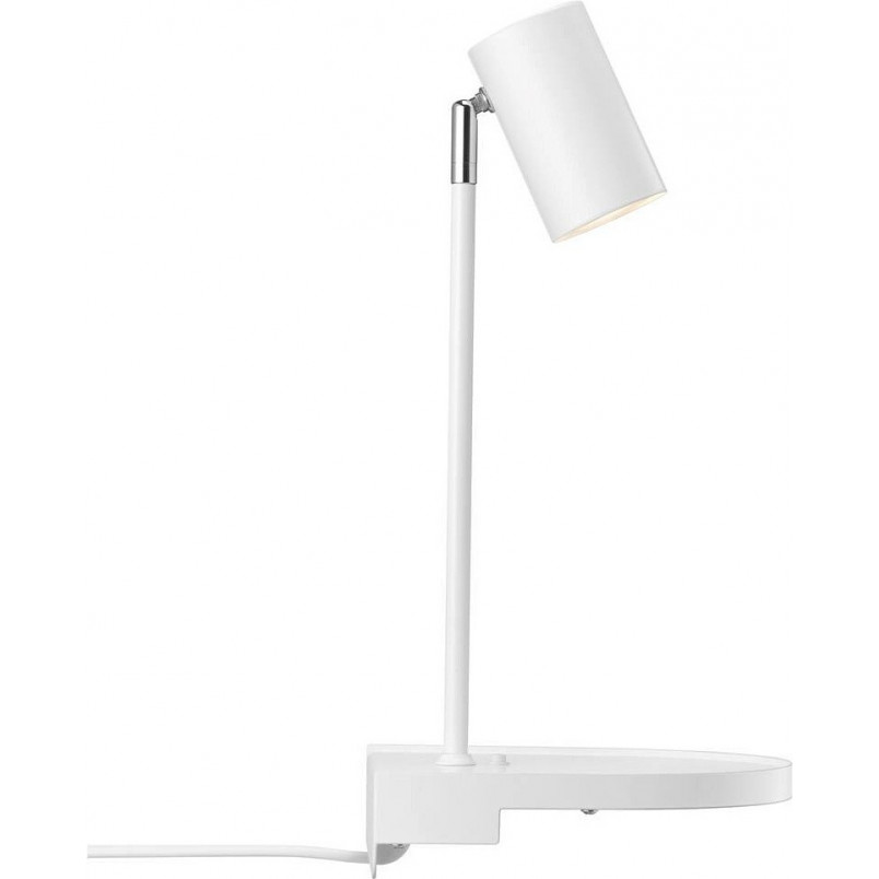 Kinkiet Nordlux Cody biały z półką i USB - Oświetlenie LED