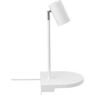Kinkiet Nordlux Cody biały z półką i USB - Oświetlenie LED