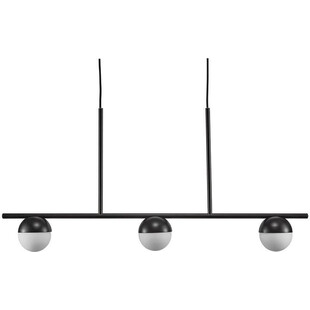 Lampa wisząca Nordlux Contina III | Szklane kule | Czarno-biała 90cm