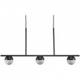 Lampa wisząca Nordlux Contina III | Szklane kule | Czarno-biała 90cm