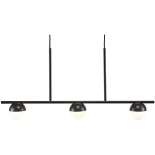 Lampa wisząca Nordlux Contina III | Szklane kule | Czarno-biała 90cm