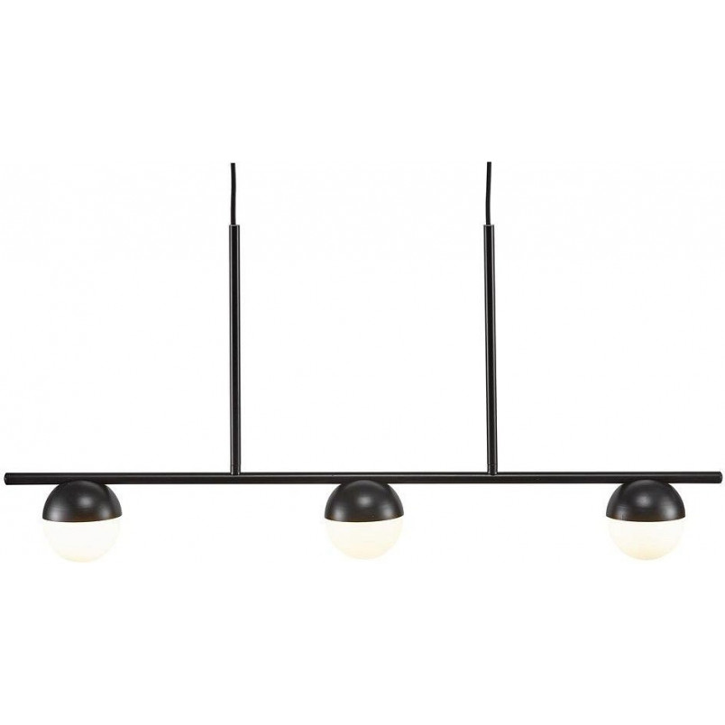 Lampa wisząca Nordlux Contina III | Szklane kule | Czarno-biała 90cm