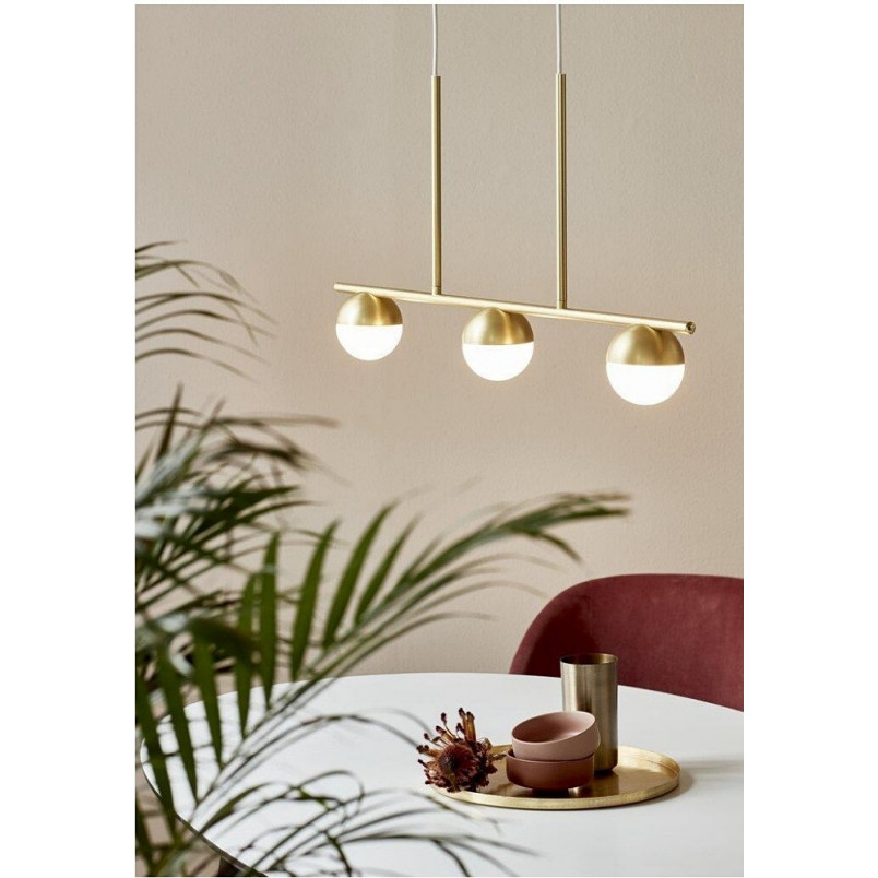 Lampa Nordlux Contina III - Szklane Kule Mosiężna | Sklep Lamp