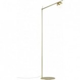 Lampa podłogowa szklana Nordlux Contina | Mosiężna, Retro