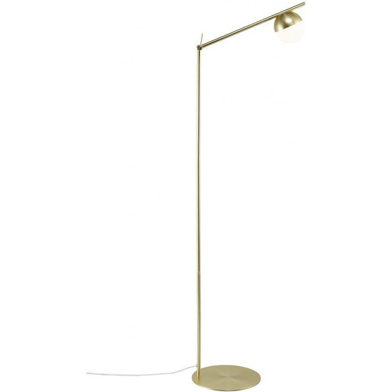 Lampa podłogowa szklana Nordlux Contina | Mosiężna, Retro