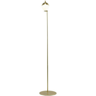 Lampa podłogowa szklana Nordlux Contina | Mosiężna, Retro