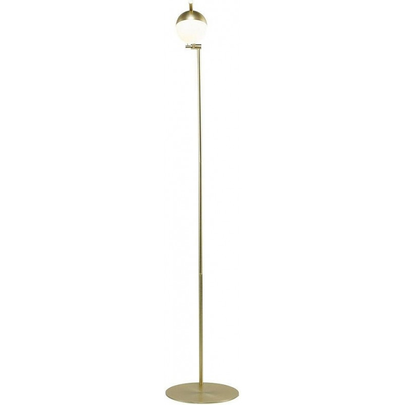 Lampa podłogowa szklana Nordlux Contina | Mosiężna, Retro