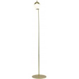 Lampa podłogowa szklana Nordlux Contina | Mosiężna, Retro
