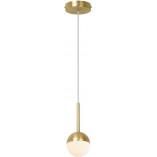 Lampa wisząca Contina Nordlux - Szklana kula, mosiądz | Sklep Lamp