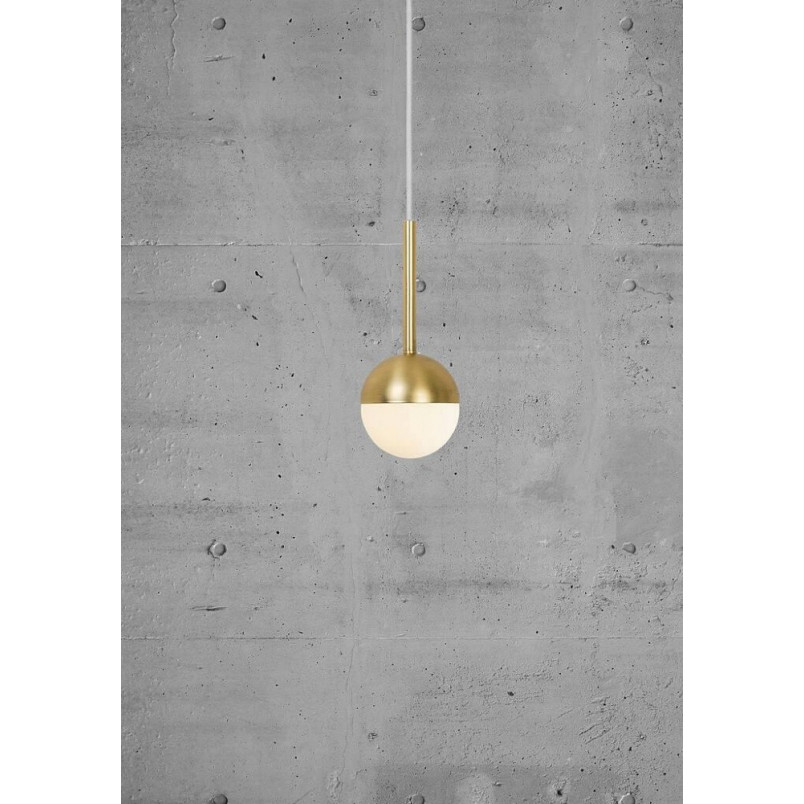 Lampa wisząca Contina Nordlux - Szklana kula, mosiądz | Sklep Lamp