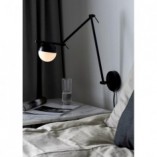 Kinkiet Nordlux Contina czarno-biały - Retro design