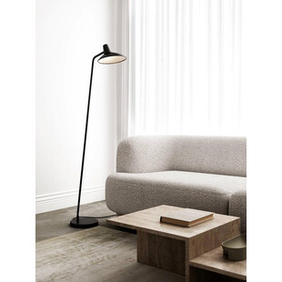 Lampa podłogowa loft Darci czarna - Design For The People