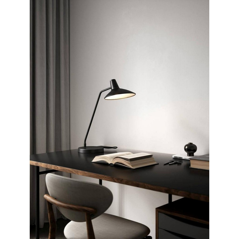 Lampa stołowa loft Darci czarna - Design For The People